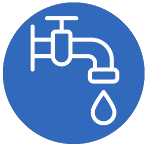 Graphic of water leak